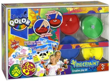 Пальчиковые краски с формами (4 цветов) (991-17) обложка книги