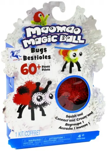 Конструктор-липучка "Maomao Magic Ball" (60+ элементов, 4 цвета) (060) обложка книги