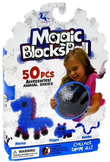 Конструктор-липучка "Magic BlocksBall" (50 элементов, 4 цвета) (1205-3) обложка книги