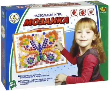 Настольная игра "Мозаика" (355 предметов) (РТ-00764) обложка книги