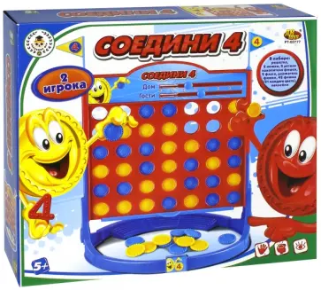 Настольная игра "Соедини 4" (РТ-00777) обложка книги