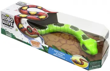 Игрушка "Робо-змея RoboAlive", зеленая (Т10995) обложка книги