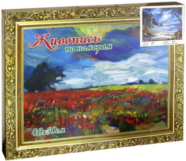 Раскраска по номерам 40х50 см "НОЧНОЙ БЕРЕГ" (13426) обложка книги