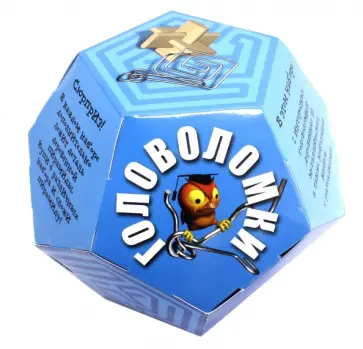 Набор игровой Додекаэдр, голубой обложка книги