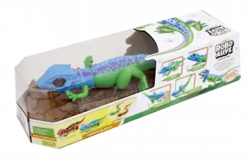 Игрушка "Робо-ящерица RoboAlive", сине-зеленая (Т10993) обложка книги