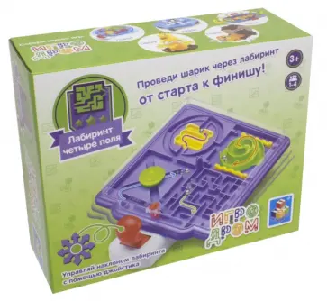 Игра "Лабиринт 4 поля" (Т10821) обложка книги