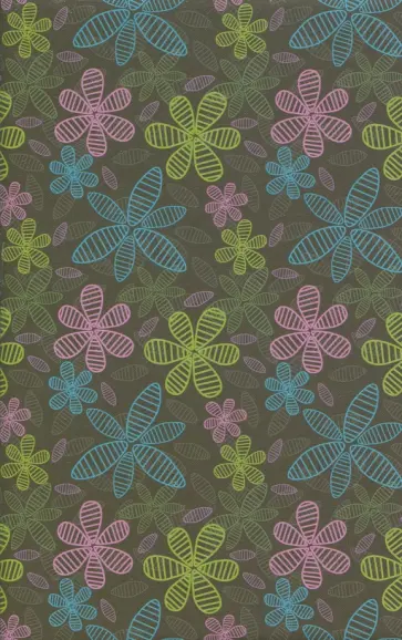 Ежедневник недатированный "Цветы" (А6, 50 листов, с ручкой) (2528-7) обложка книги