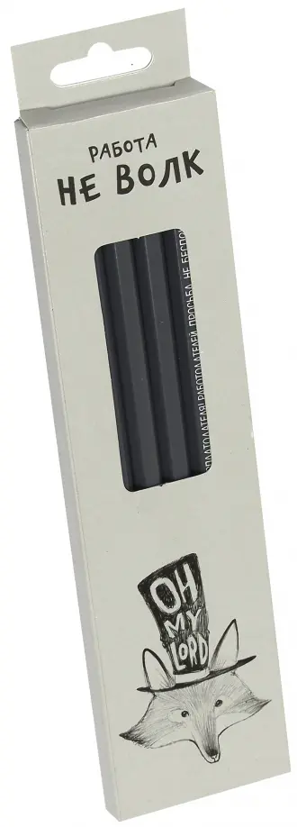 Набор карандашей чернографитных "Работа не волк" (6 штук) (СК555/3) обложка книги
