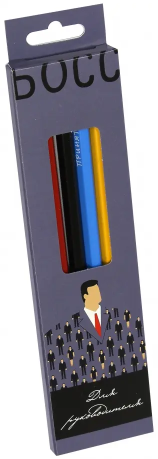 Набор карандашей чернографитных "БОСС" (6 штук) (СК555/6) обложка книги