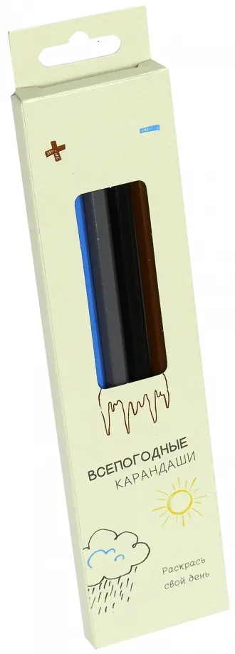 Набор карандашей чернографитных "Всепогодные" (6 штук) (СК555/7) обложка книги