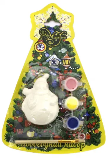 Набор новогодний для творчества "Снеговик круглый" (75930) обложка книги