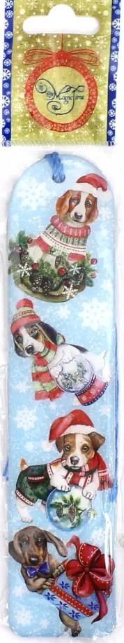 Закладка для книг "Собаки в шапках" (75704) Закладка для книг "Собаки в шапках" (75704) обложка книги