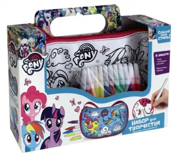 Сумка-мини для раскрашивания "Крылатые пони" (02692) обложка книги