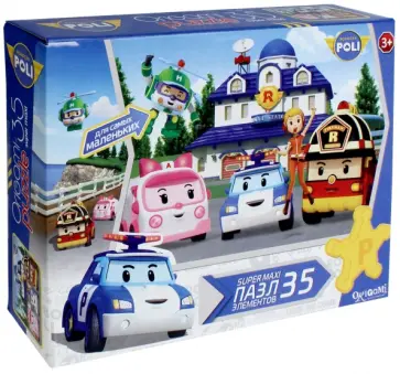 Пазл "Робокар Поли. Джин" (35 элементов) (00266) обложка книги