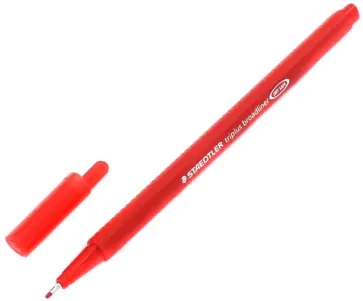 Капиллярная ручка "Triplus" 0.8мм, красный (338-2) обложка книги