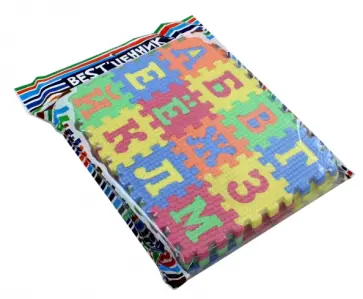 Пазл мягкий "Буква и цифры" 36 элементов (101016046) обложка книги