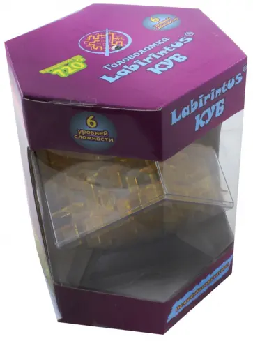 Лабиринтус "Куб" 10 см, желтый (LBC0002) обложка книги