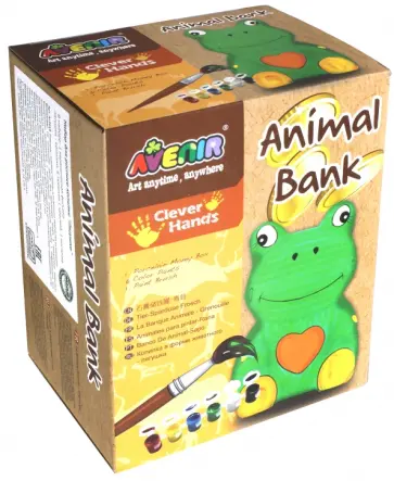 Набор для росписи копилки "Лягушка" (AL2019) обложка книги