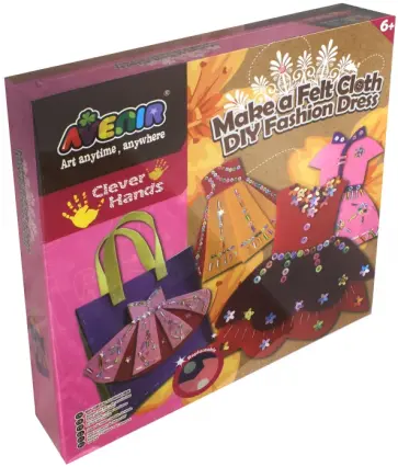 Набор для поделок из ткани "Модное платье" (CH1308) обложка книги