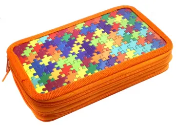 Пенал 2 отделения "Пазл" (850920) обложка книги