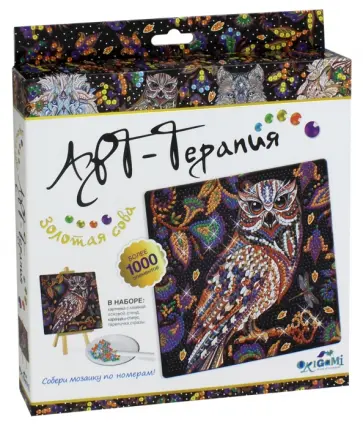 Мозаика-алмазные узоры "Золотая Сова" (03215) обложка книги