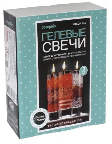 Набор для творчества Josephin. Гелевые свечи. Набор №4 (274033) обложка книги