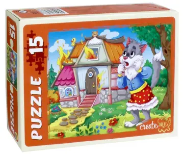 Пазл "Кошкин дом" (15 элементов) (ПУ15-7277) обложка книги