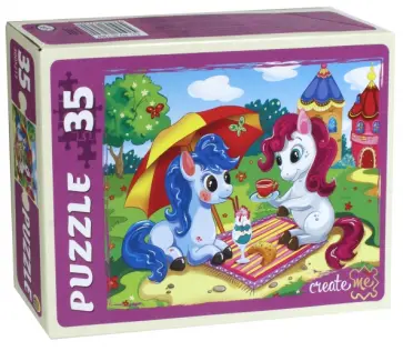 MAXI Puzzle-35 "Пони на отдыхе" (ПУ35-7269) обложка книги