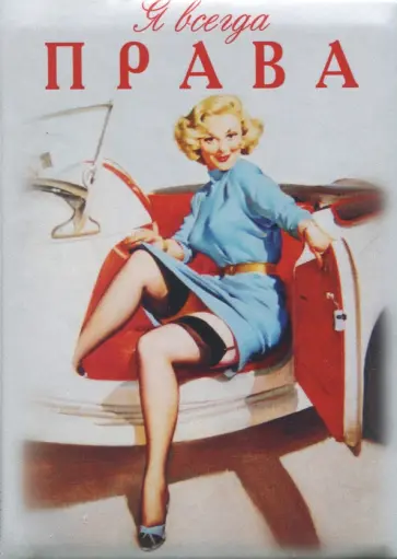 Обложка для автодокументов "Я всегда права" (OA14) обложка книги