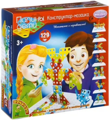 Конструктор-мозаика (129 деталей) (ВВ2092) Конструктор-мозаика (129 деталей) (ВВ2092) обложка книги