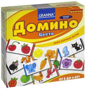 Игра настольная "Домино. Цвета" (ВВ1000) обложка книги