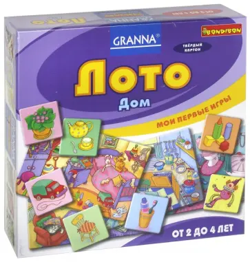 Игра настольная "Лото. Дом" (ВВ1001) обложка книги