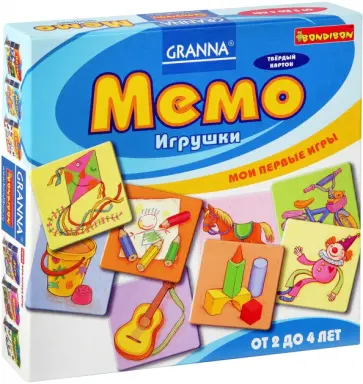 Игра настольная "Мемо. Игрушки" (ВВ1002) обложка книги