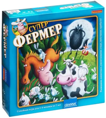 Игра настольная "Супер фермер Люкс" (ВВ1014) обложка книги