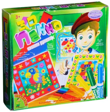 Французское творчество "3D панно-раскраски" (ВВ1204/1804) обложка книги