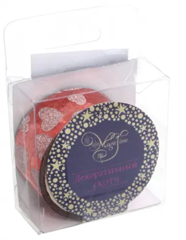 Декоративный скотч (красный глянец) (76315) обложка книги