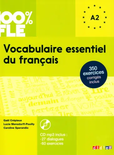 Sperandio, Crepieux - Vocabulaire essentiel du francais niveau A1/A2 (+CD) обложка книги