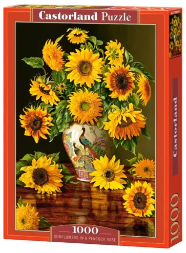 Puzzle-1000. Подсолнухи в вазе обложка книги