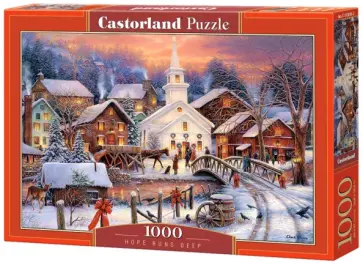 Пазл "Зимний город" (1000 элементов) (C-103850) обложка книги