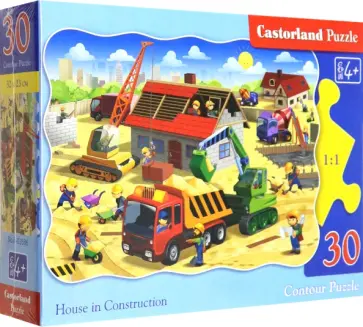 Puzzle-30 Midi. Строительство дома обложка книги