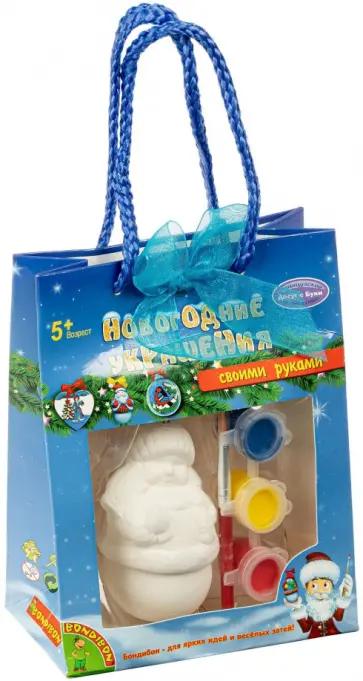 Набор "Новогодние украшения. Снеговик" (ВВ0977) обложка книги