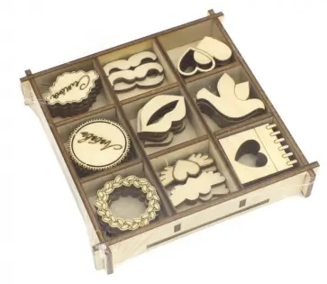 Набор украшений в коробке "Свадебный  №2" обложка книги