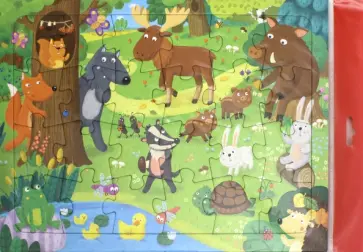 Пазл "Лесные животные", 24 детали обложка книги