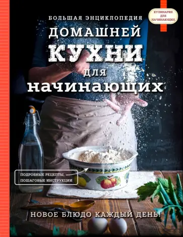 Большая энциклопедия домашней кухни для начинающих обложка книги
