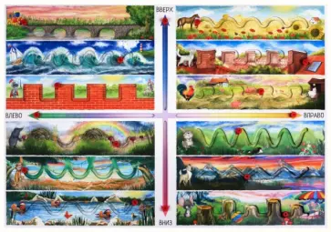 Коврик для развития мелкой моторики "Линии" (методика М. Монтессори) обложка книги