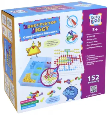 Конструктор отверточный "Мозаика", 152 элемента (67549) обложка книги