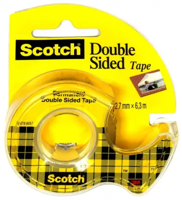 Клейкая лента 12ммх6,3м, двухсторонняя (136D 226835) обложка книги