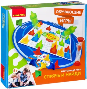 Настольная обучающая игра "Спрячь и найди" (ВВ2415) обложка книги