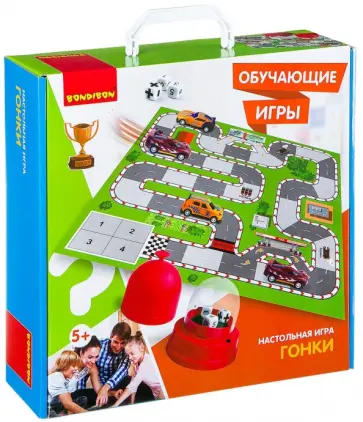 Настольная обучающая игра "Гонки" (ВВ2421) обложка книги