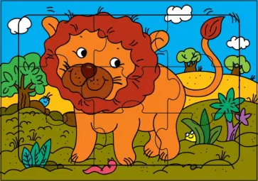 Развивающие рамки. Веселый львенок (3217) обложка книги